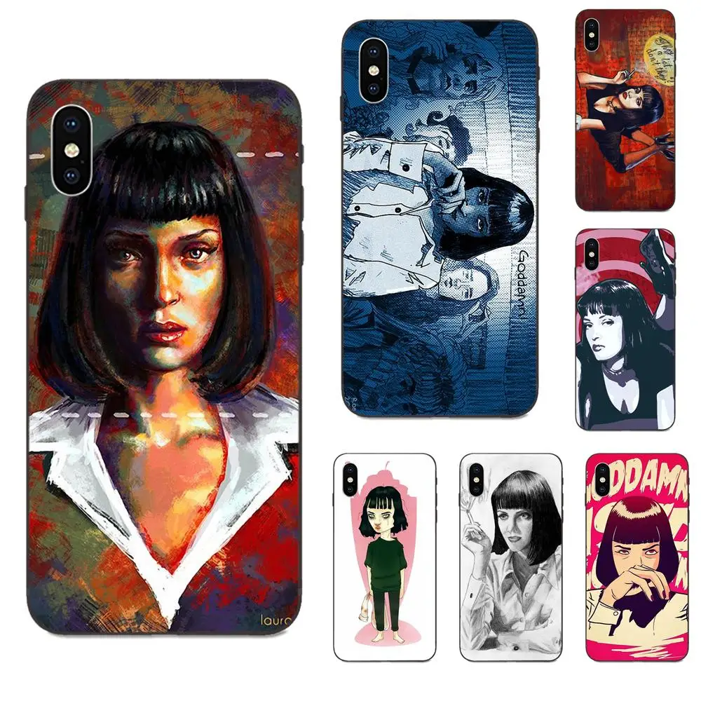 

For Xiaomi Redmi Note 3 3S 4 4A 4X 5 5A 6 6A 7 7A K20 Plus Pro S2 Y2 Y3 Soft Cases Covers Mia Wallace Pulp Fiction