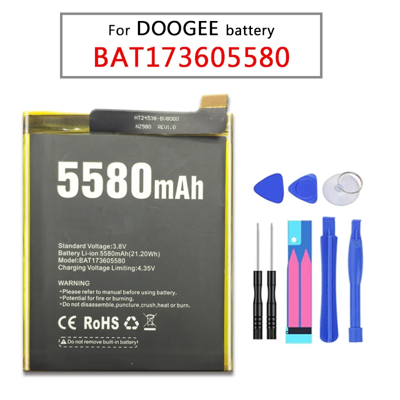 BAT173605580 Для Doogee S60 / Lite запасная батарея для мобильного телефона 5580mAh литий