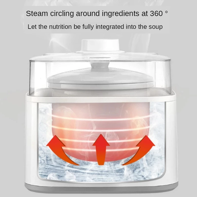 Midea 220V Slow Cookers Electric Stew Finks Kithen Electric Stew Pot Steam Household Ceramic Soup Pot Soup
