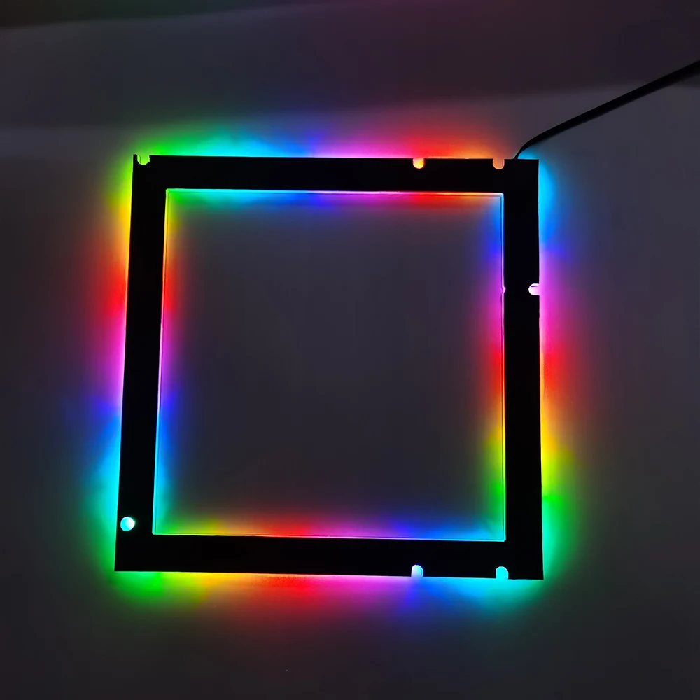 mainboard quadro de iluminação atx matx itx backlight aura sync pc caso tira led personalizado mod painel