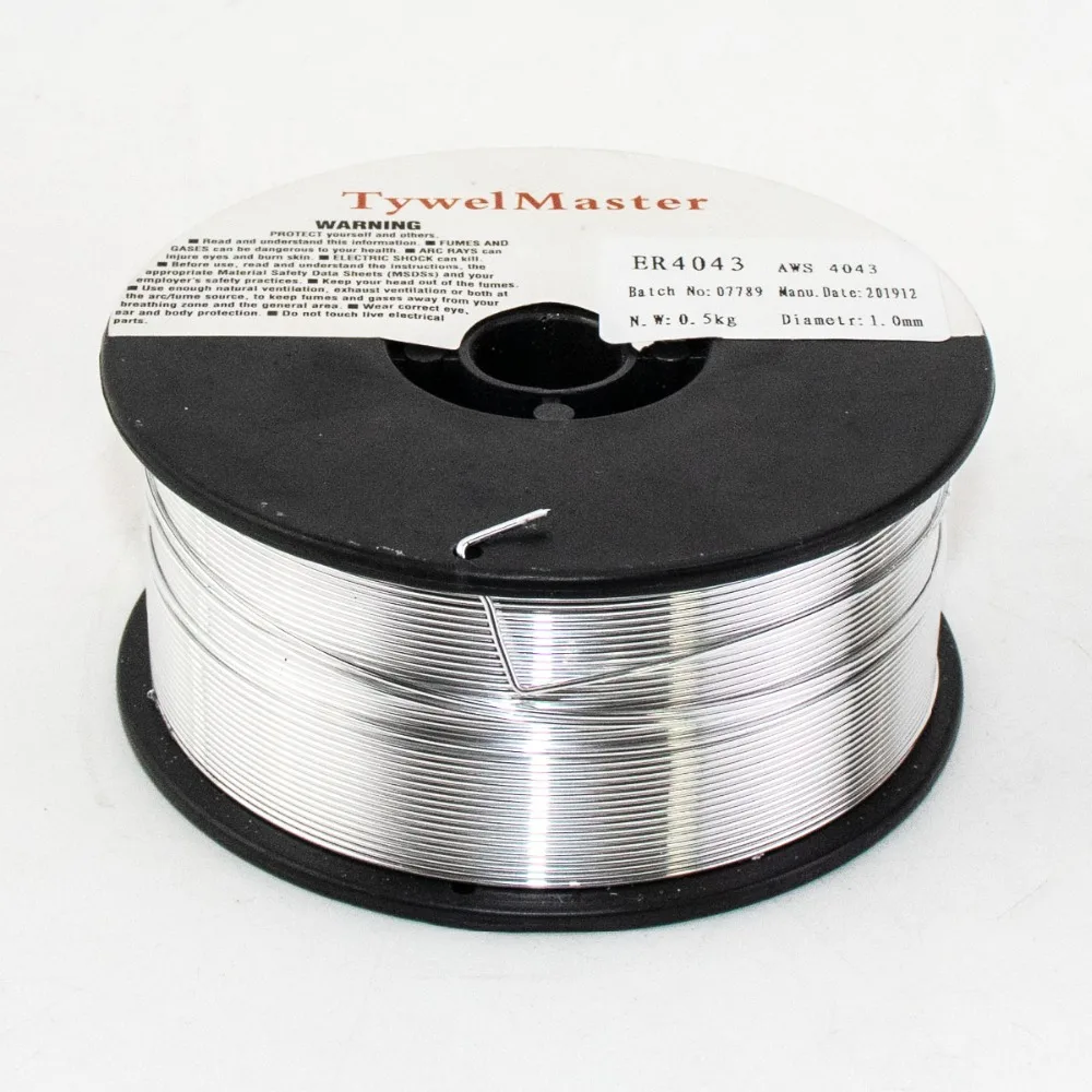 Cable de soldadura de aluminio, AWS A5.10 ER5356 0,5 KG de diámetro, 0,8/1,0/1,2mm, 5356 MIG Wire