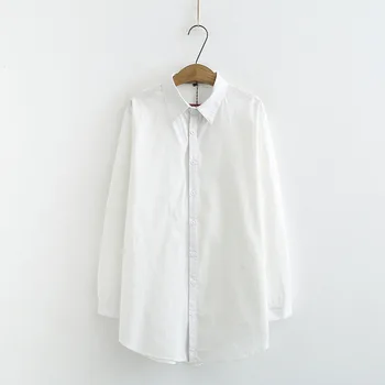

2020 Pack Big Code Medium Length Money Occupation Shirt Fat Mm Loose Joker Long Sleeve Shirt Backing Shirt 8116