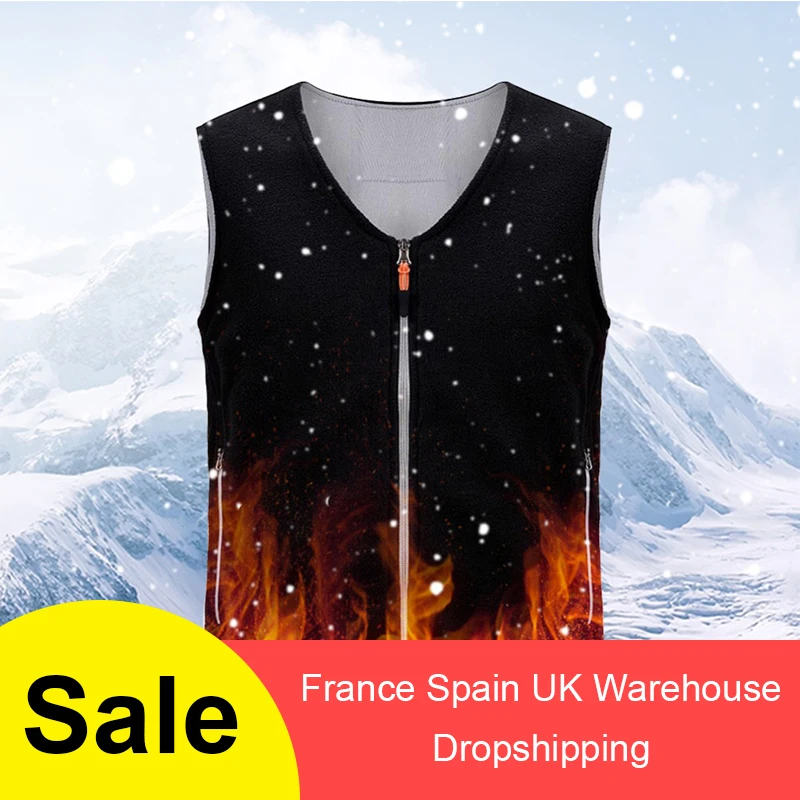 

2019 Winter USB Infrared Heating Vest Jacket Electric Thermal Clothing Waistcoat For Women Men Outdoor Hiking Camping Cycling