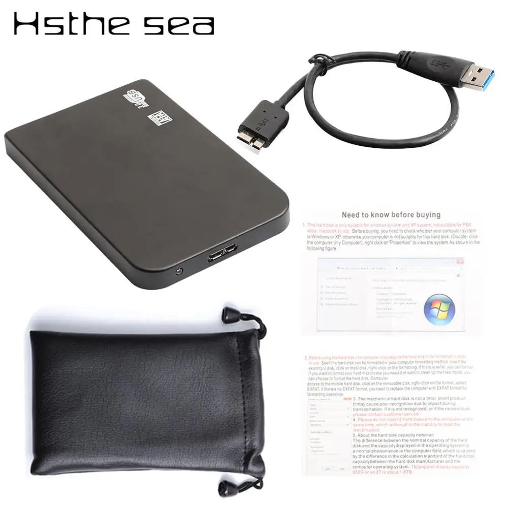 2," HDD внешний жесткий диск 1 ТБ/2 ТБ жесткий диск USB 3,0 SATA III Жесткий диск externo disco duro externo жесткий диск hd жёсткий диск