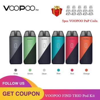 

Original VOOPOO FIND TRIO Pod Kit with 1200mAh Battery & 3ml Pod & 0.8ohm / 1.2ohm PnP Coil E-cig Vape Kit Vs Drag Nano / Pal 2