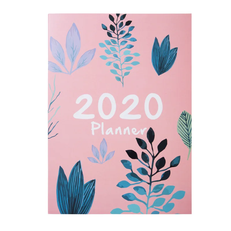 Блокнот формата А4,, планировщик, органайзер, 365, дневник, ежемесячный недельный, годовой план, сделай сам, Расписание, журнал, блокнот, планировщик, для мальчиков и девочек - Цвет: 2020-pink