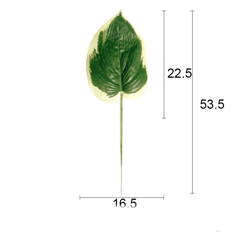 23 видов как настоящие искусственные пальмовые ветви дерева большой искусственные листья растений зеленые листья тропических растений для домашнего украшения для вечеринки в гавайском стиле - Цвет: 23