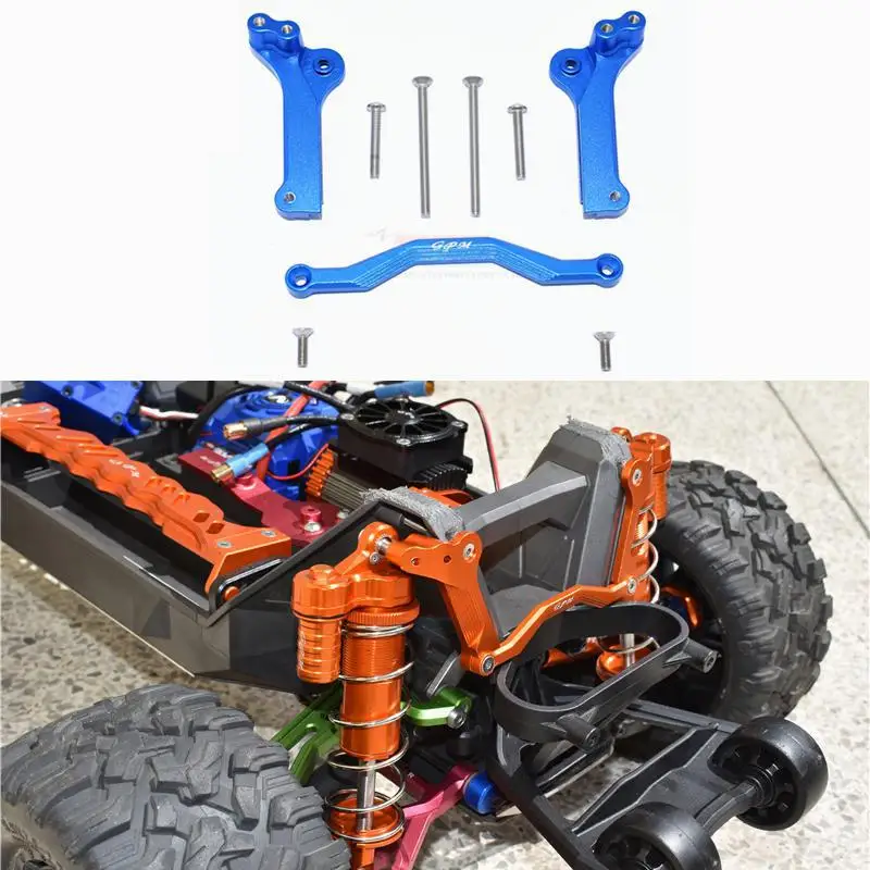 

Aluminum alloy front / rear adjustable shock mount alternative # 8938 8939 Trax 1/10 4s MAXX MONSTER TRUCK 89076-4