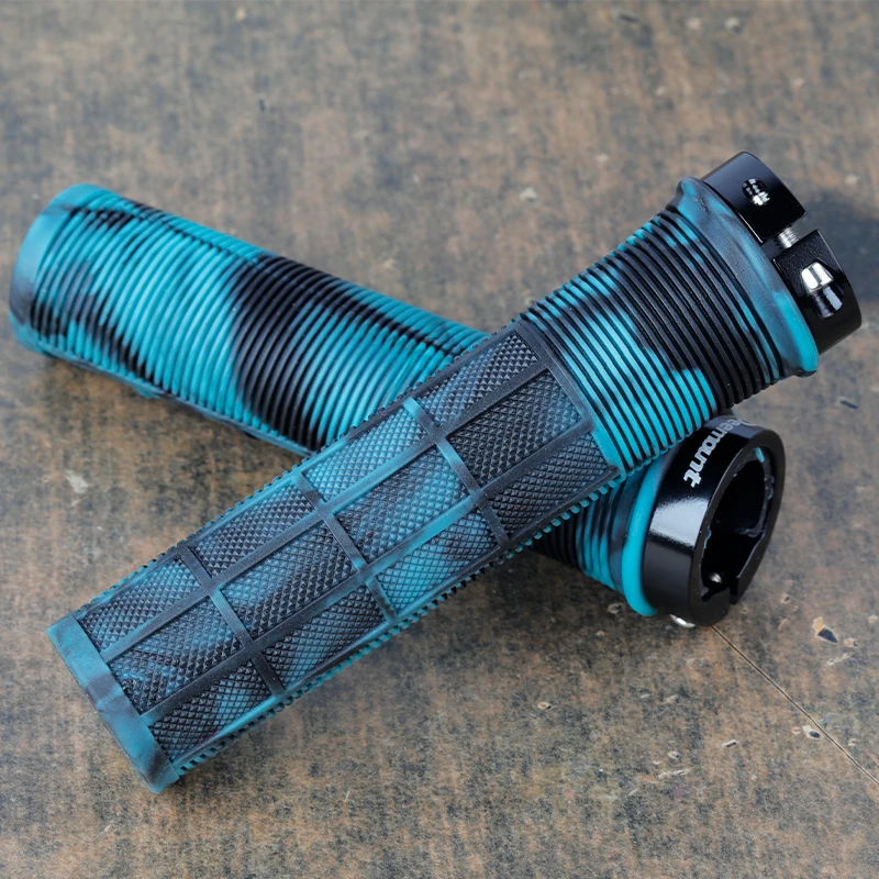 Bicycle Handlebar Grips TPR Anti-Skid MTB Road Bike Handle End Grips Shockproof With Aluminum Lock Ring bicycle handlebar grips,bike handle grips,bike handlebar grips