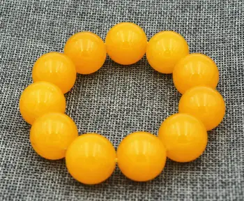 

Fashion 18MM boutique Brazil topaz beads Gemstone Bracelet Stretch Bracelet