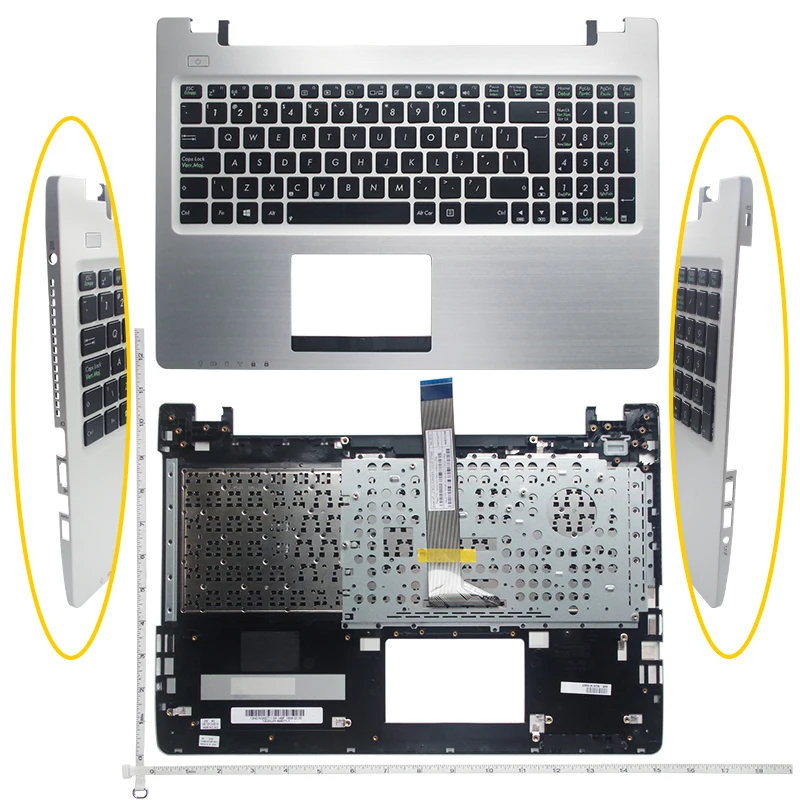 键盘 ASUS华硕 《UI版本 带C壳》K56 14-4-11 正反面2