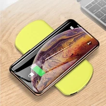 Портативная игровая консоль большая емкость power Bank QI Беспроводное зарядное устройство USB+ Беспроводная зарядка