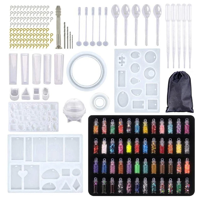 Epoxy Resin Set For Beginners UV Light Crystal Clear Mold Starter DIY Kit  Jewelry Making Mold Craft For Starter Making Access