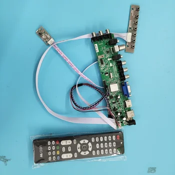 

Kit For LP156WH4-TLQ1/LP156WH4-TLQ2 1366X768 15.6" 40pin DVB-T DVB-T2 Signal HDMI VGA remote LED USB TV controller board digital