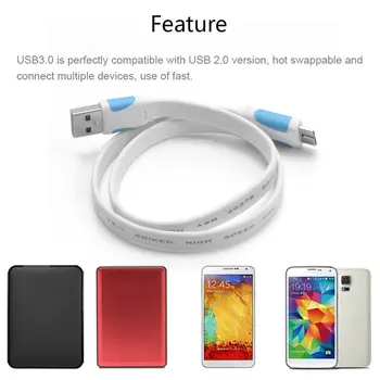 

USB 3.0 A to Micro B cable usb 3.0 extension cable data line for Wireless devices and MP3 MP4 player and camera