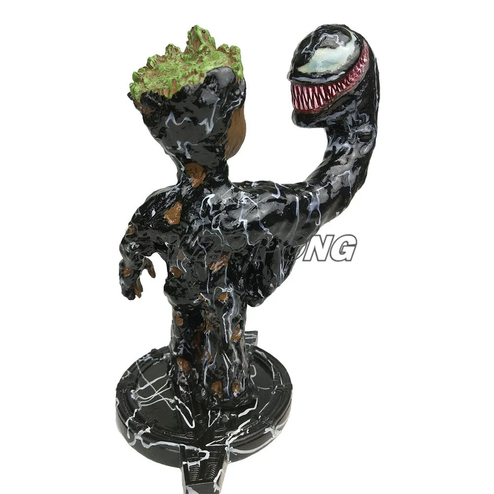 23 см Дерево человек Cos Venom с основанием фигурка куклы игрушки Смола Статуя Бюст фигурка Коллекционная модель игрушки подарок Brinquedos