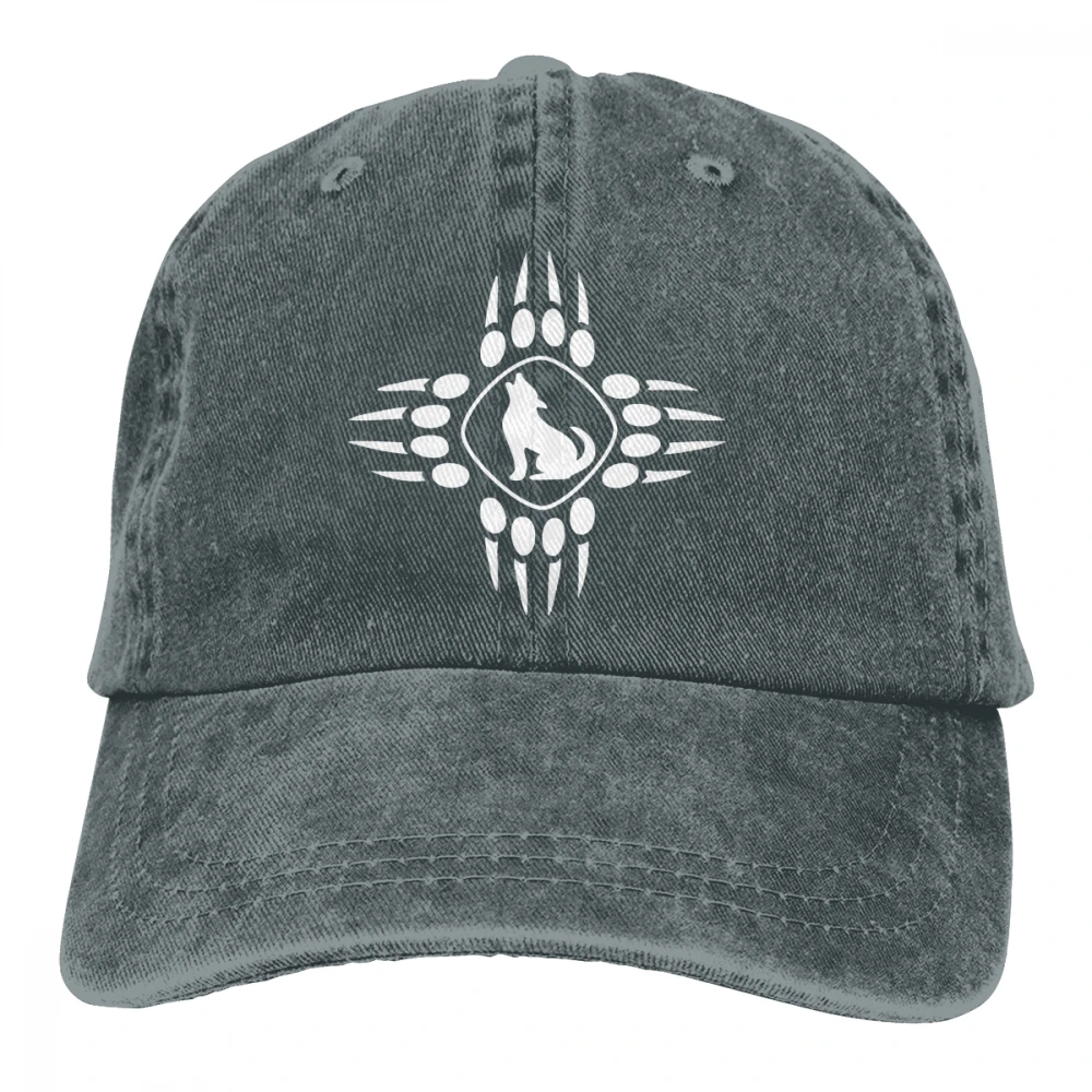 ZIA КАЙОТ Лапы флаг Мексики Casquette черный унисекс Мужские Женские деним бейсболка с ремешком Кепки регулируемые клюшки для гольфа шляпа для папы