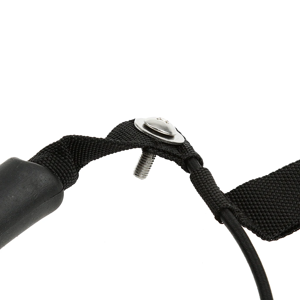 1 Pair Kayak Canoe Boat Side Mount Carry Handle with Bungee Cord Black