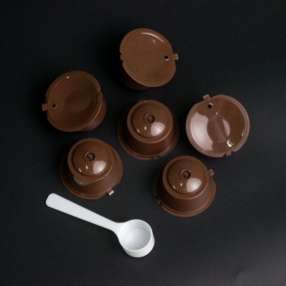 Фильтр для кофе набор фильтров подходит для dolcegusto капсулы чашки guo lv qiao 5 шт с ложкой