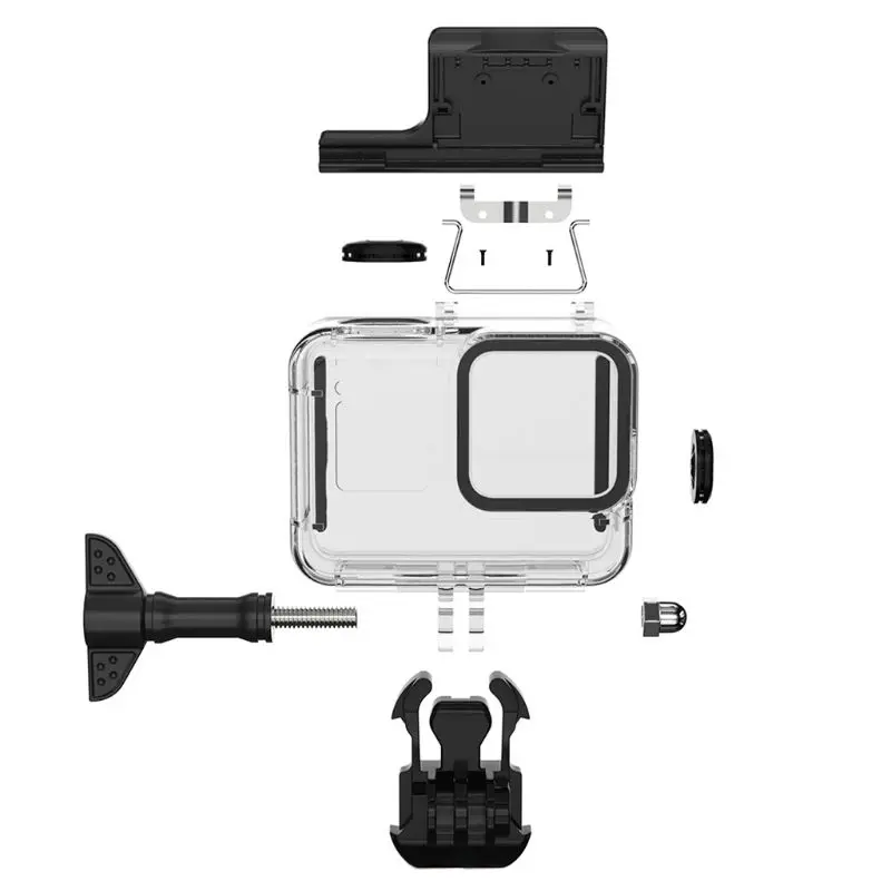 60m Подводный Водонепроницаемый чехол Защитная крышка корпуса для камеры GoPro Hero 8