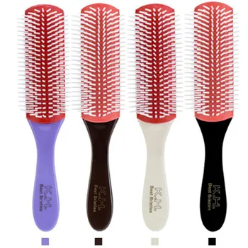 

20.5cm Length Anti-static 9 Rows Hair Brush Handcraft Hairbrush Hairdressing Scalp Massager Hair Comb Styling Tools Health
