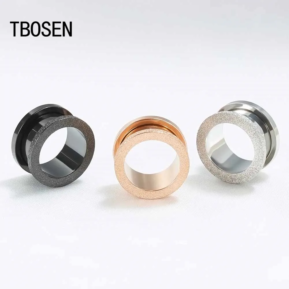 Винтовые ушные сережки TBOSEN расширитель туннелей ювелирные изделия для пирсинга