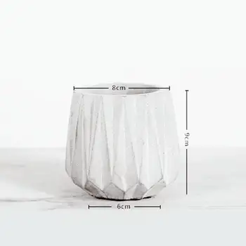 

Modern Simple Home Decorations Flower Pot Silicone Cement Mold Desktop Ornament Clay Molds Diy Concrete Mould