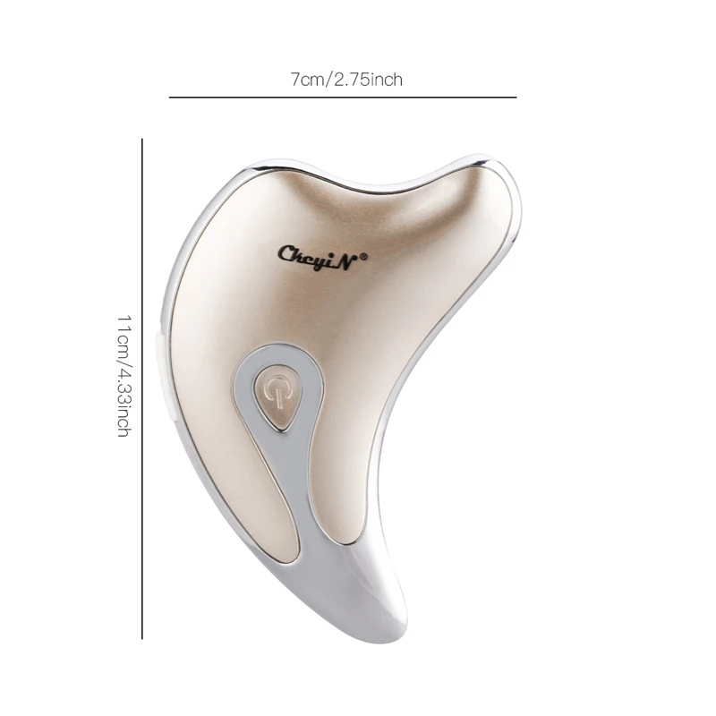 Electric Gua Sha Board Facial Massager Face Lifting Scraping Tool Microcurrent Massage Guasha Plate Wrinkle Removal Slimming 48