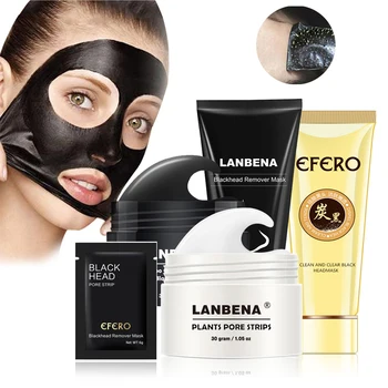 

Black Mask Face Mask Nose Pore Strip Spot Acne Treatment Peel Off Mask Remove Blackhead Deep Cleansing Face Care Oil Control