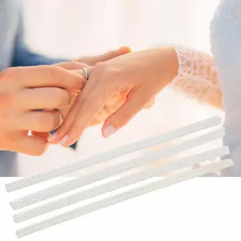 

4pcs Plastic Transparent Ring Size Adjuster Guard Tightener Jewelry Resizing Tool Adjustment Accessories Jewelry Making Tools