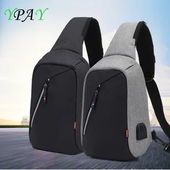 

YPAY Laptop Backpack USB Rechargeable for IPAD Mini Air Pro 9.7 Inch Anti Theft Crossbody Single Shoulder Bag for Macbook 11 12