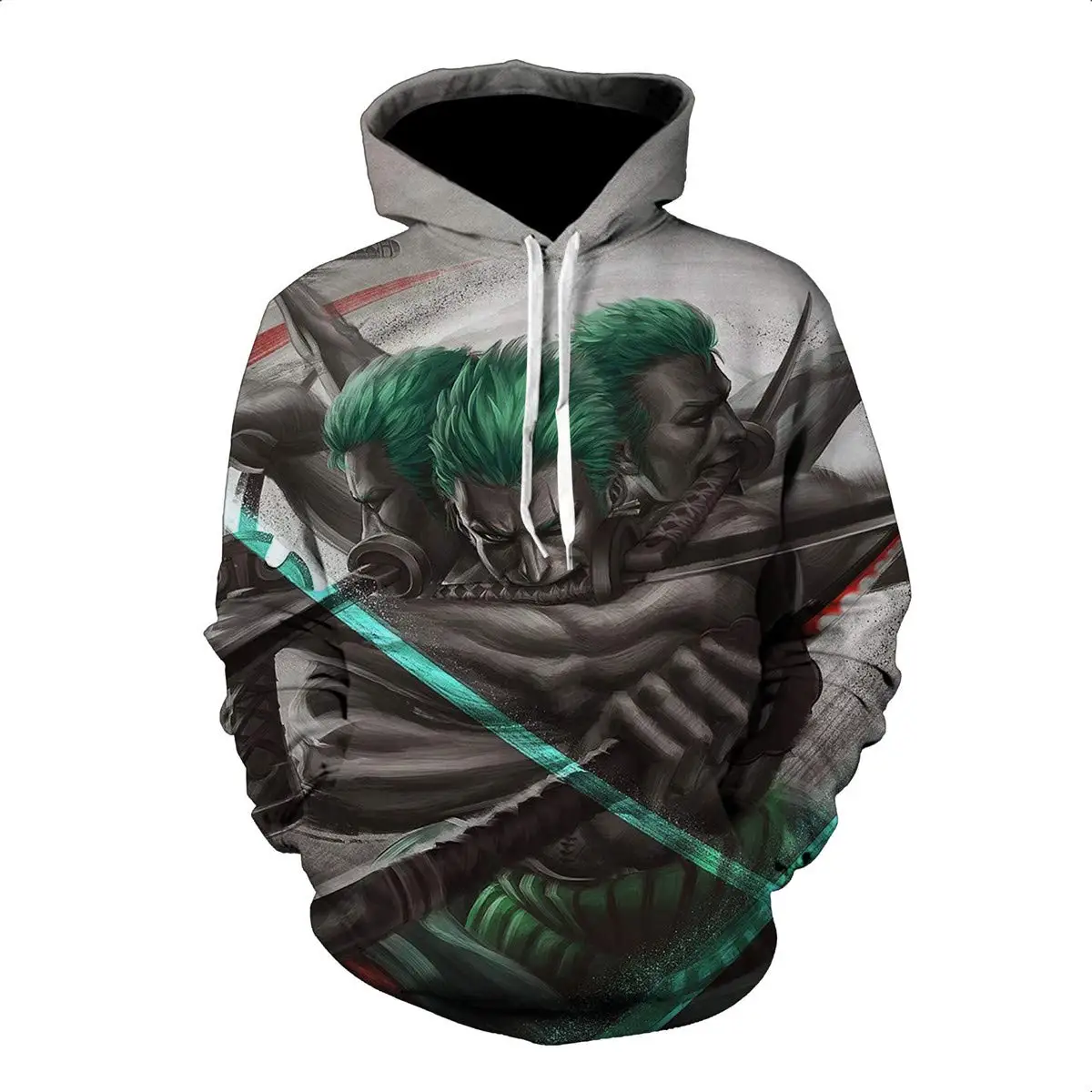 

New Cartoon One Piece Roronoa Zoro 3D Hoodies Men 2021 Fashion Casual Cosplay Costume Coat School Streetwear Sweatshirt Jacket