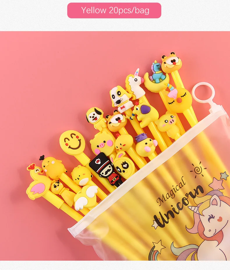 20Pcs/Set Gel Pen Unicorn Pen Stationery Kawaii School Supplies 11 Hf0339bb9b0aa4a9b80956fccc899e1d8O