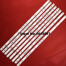 8 шт./компл. светодиодный подсветка полосы чехол для объективов 49 дюймов ТВ LG 49UH603V 49UH620V LC490DGE 6916L-2705A 6916L-2706A 6916L-2707A 6916L-2708A