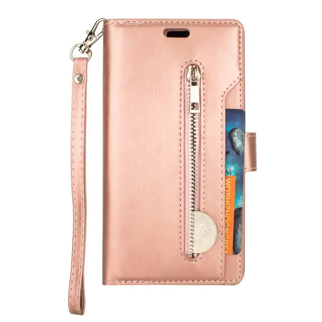 Rose gold Роскошные Флип Бумажник для Coque samsung A6Plus случае A750 samsung A6 плюс для samsung Galaxy A7 чехол, кожаный чехол A5 A7 - Цвет: Rose gold