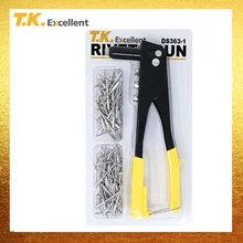 T.K.EXCELLENT 1Pcs Rivets Gun Tool And Rivets Set Woodworking Screw 3.2*10 4*13.5 Rivets Screw Tools 150Pcs