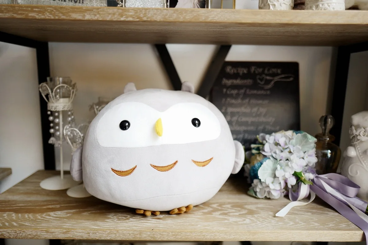 30/35 cm Soft Owl Plush Toy Kids Sleeping Back Cushion Stuffed Pillow Owl Doll Baby Doll for Kids Sofa Cushion