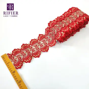 

5 Yards Embroidered Lace Ribbon Tape For African Women Daily Dresses DIY Sewing Decoration Laces Trim Accessories Lace Fabric