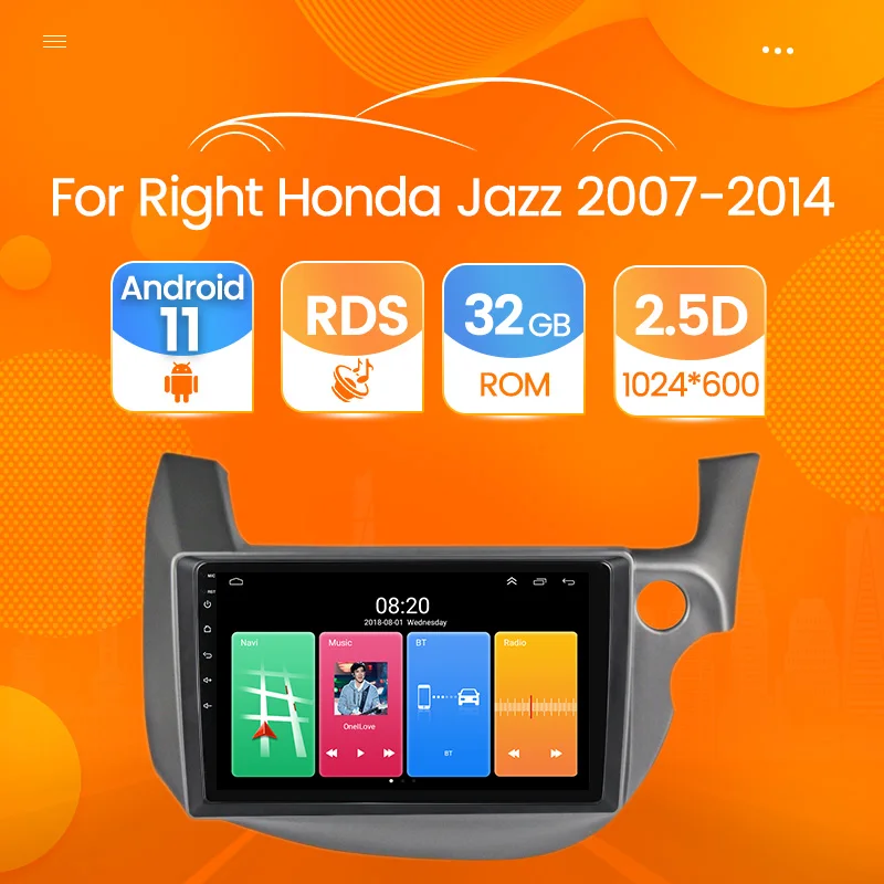 Хорошие новости! Автомобильный мультимедийный плеер на Android 10 1 с GPS для HONDA FIT JAZZ