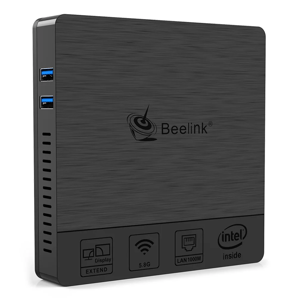 Beelink BT4 Мини ПК настольный компьютер с HD графикой 600 4 ГБ ОЗУ+ 64 Гб EMMC 2,4 ГГц+ 5,8 ггц WiFi 1000 Мбит/с 4 X USB3.0 BT4.0 ТВ коробка