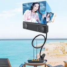 3D Лупа 12 дюймов HD-Настольная лупа очки 3D мобильный увеличитель для экрана телефона 3D видео лупа динамик Лупа