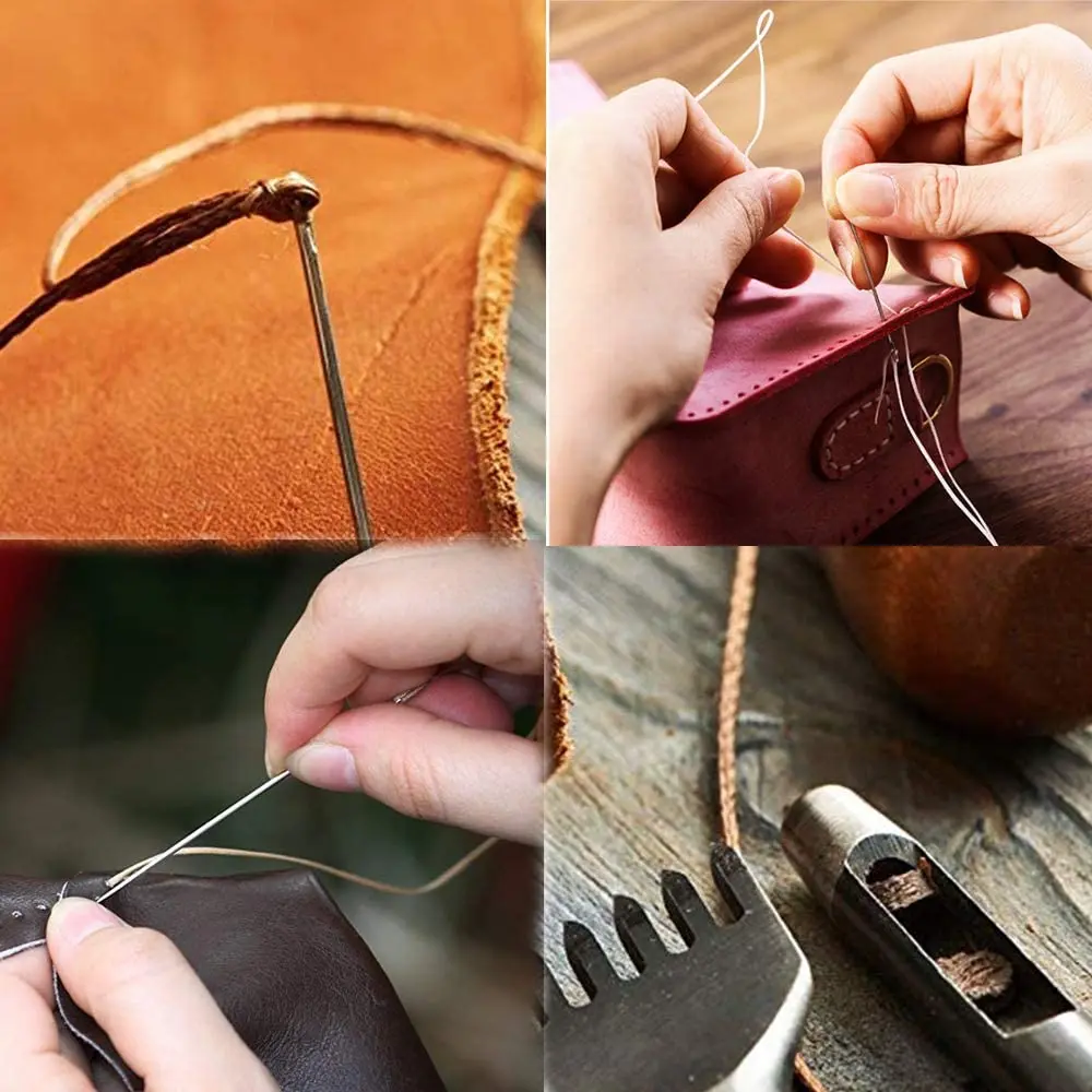 Leather Sewing Tools 36 Colors 50m Waxed Thread for Hand Sewing Leather and Bookbinding KAOBUY Leather Sewing Thread Hand Stitching Thread leather craft tools,leather sewing tools