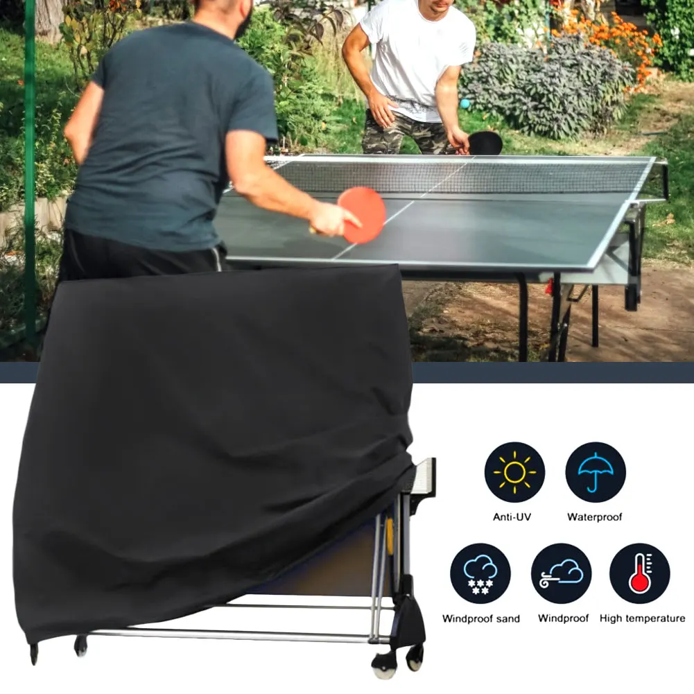 

Ping Pong Table Storage Cover Indoor /Outdoor Table Tennis Sheet Grey Table Cover UV Protection Waterproof Dust Cover