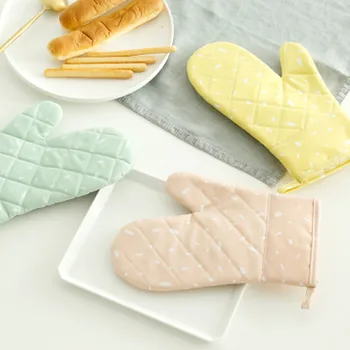 

1 Pair Microwave Glove BBQ Oven Baking Hot Pot Mitts Cooking Heat Resistant Kitchen Mittens Baking Utensils New Arrival