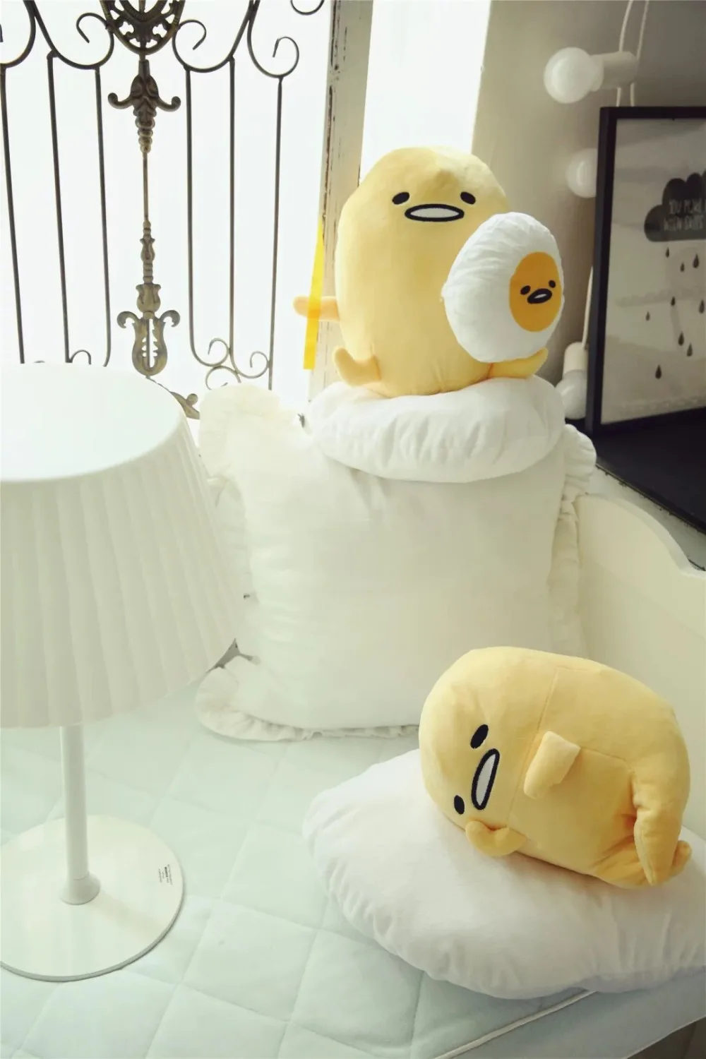 Gudetama ленивое яйцо jun плюшевые желтки игрушки мягкая подушка милая кукла для подруги детей Рождественский подарок