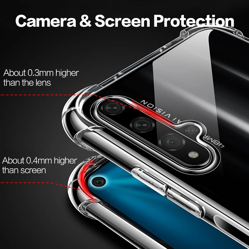 Для huawei honor 20 чехол honor 20 Pro Чехол Силиконовый ударопрочный чехол для honor 10 9 Lite 10i 20i вид 20 Nova 3 5 3i 5i Pro 7A 9X 8X чехол s