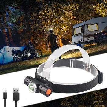 

GM USB Rechargeable 2-Mode Headlamp Powerful 10w LED Headlight CREE XM-L2 LED Head Torch For Running Outdoor Camping