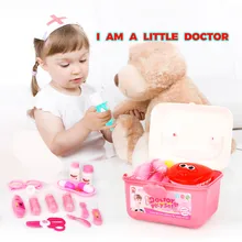 22 шт. игрушки для детей Девочки Мальчик Дети ролевые игры Дерево доктор игрушки красный медицинский набор стоматолога аптечка наборы тканевая сумка Упаковка