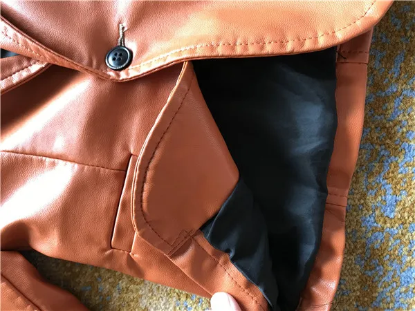Детская кожаная куртка из искусственной кожи для мальчиков детская новая осенняя куртка из искусственной кожи водонепроницаемый ветрозащитный мотоциклетный Байкер флисовая верхняя одежда
