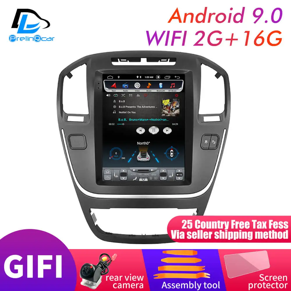 Цена Вертикальный экран android 9,0 система автомобиля font b gps b font Мультимедиа Видео Радио плеер в тире для opel insignia автомобиля navigaton стерео